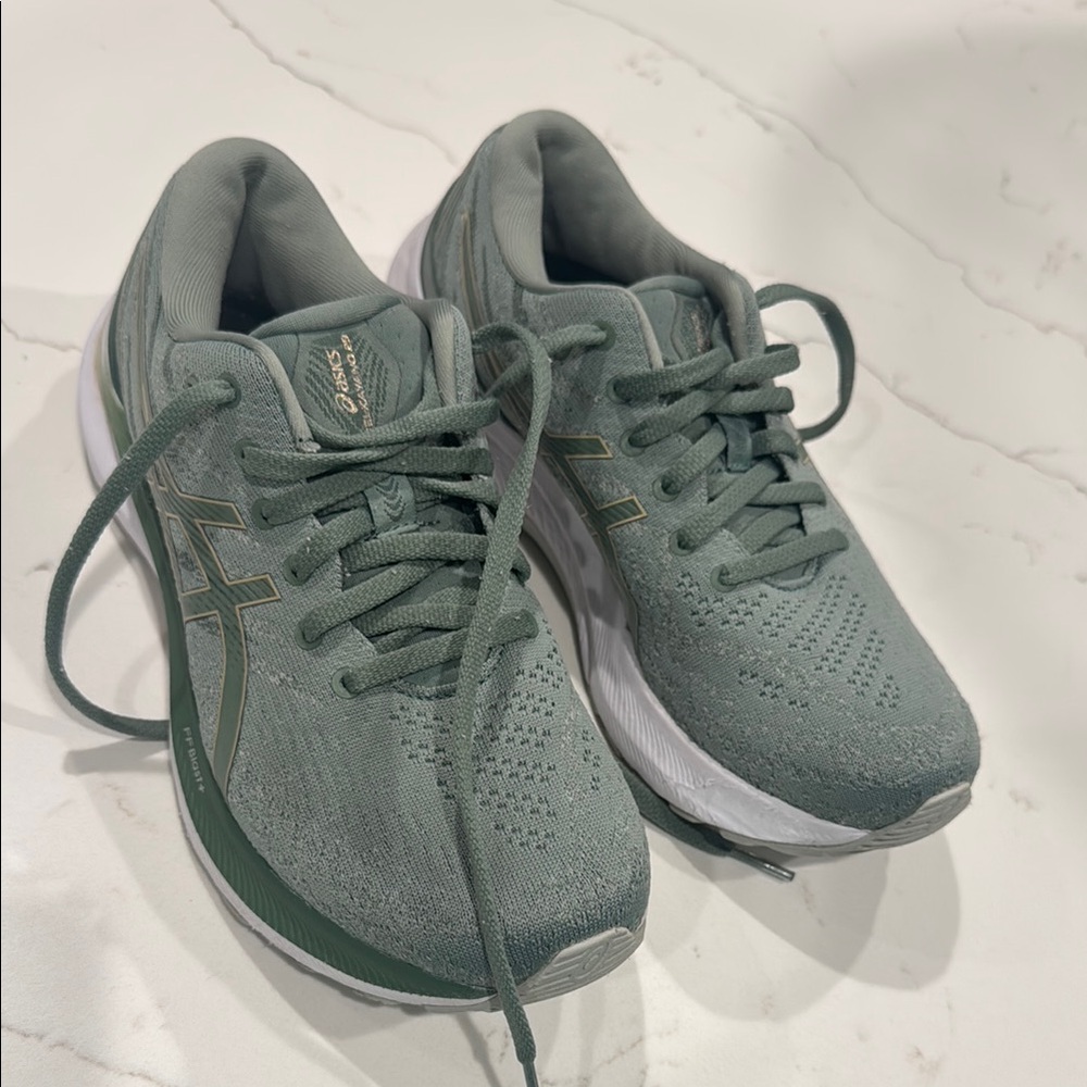 Asics Green Gel Kayano 29 Sneakers Lightweight Breathable Design